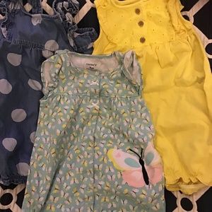 Carter’s Romper onesies - 9 Mo. (3x total)